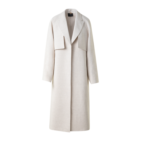 Duo Coat - Vest and Bolero in Linen Double-Face