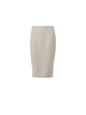 Designer Kaschmir-Pepita-Bleistiftrock - Beige