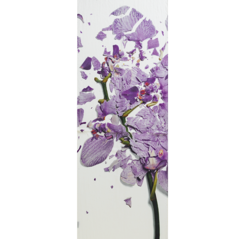 Kaschmirseidenschal mit Scattered Orchid Druck