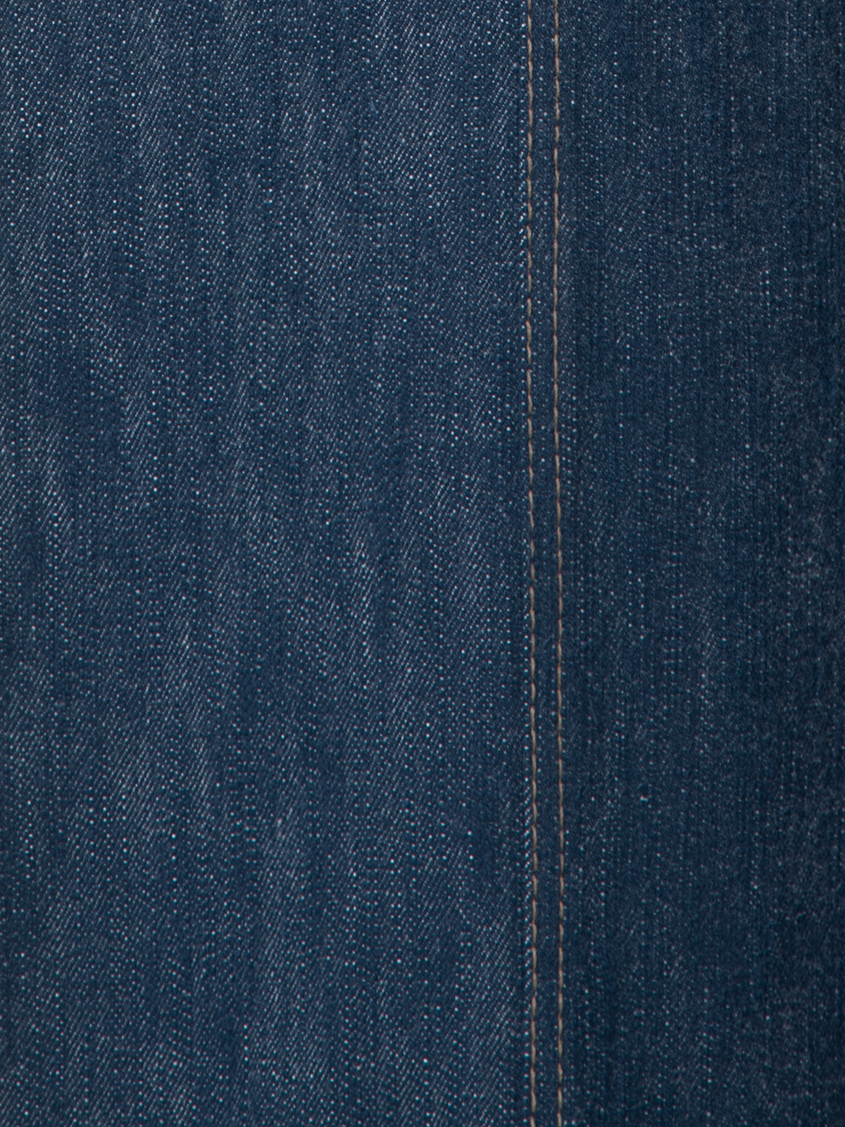 Designer Cropped Weite Hose aus Cool Baumwoll-Denim - Dunkelblau - Blau