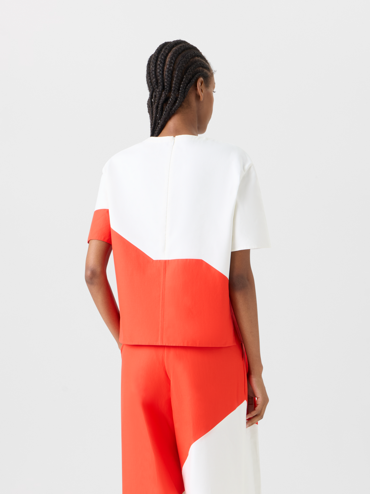 Designer Kastige Bluse mit Polygon-Druck - Bunt #editorial