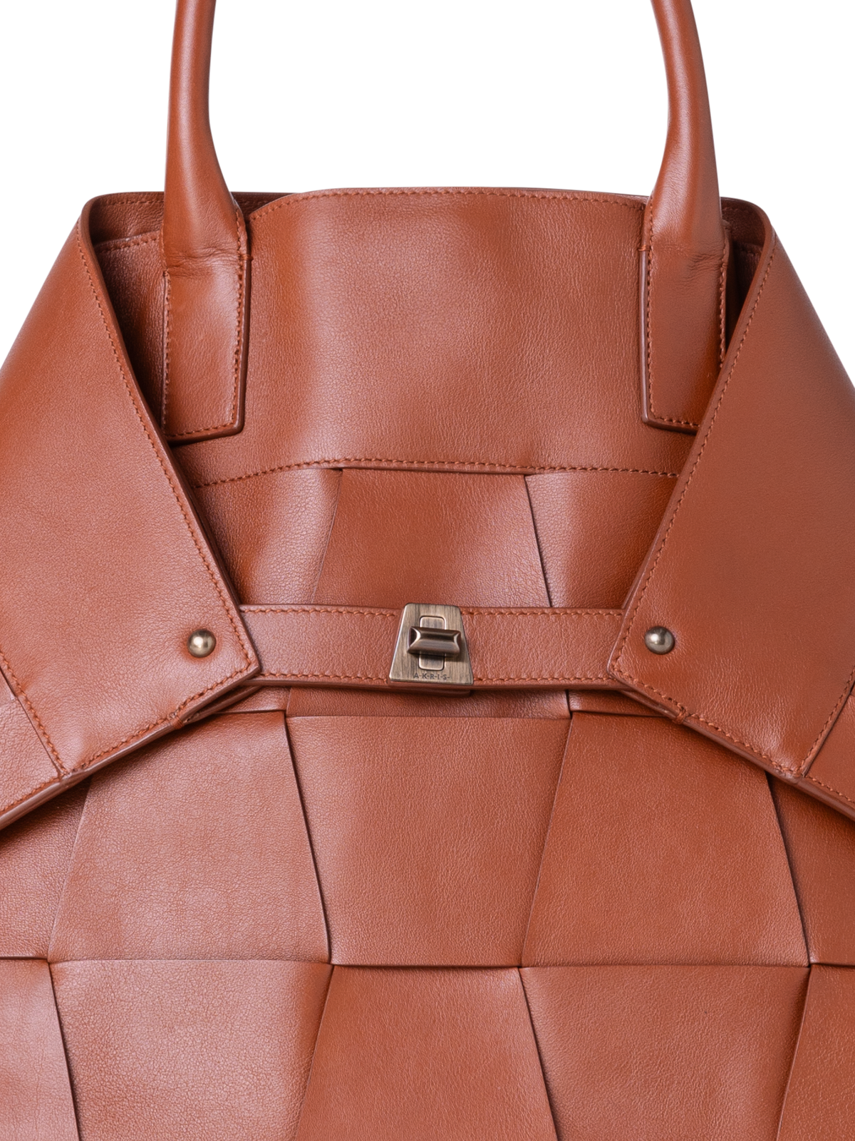 Designer Ai Medium Top Handle Tote - Braun