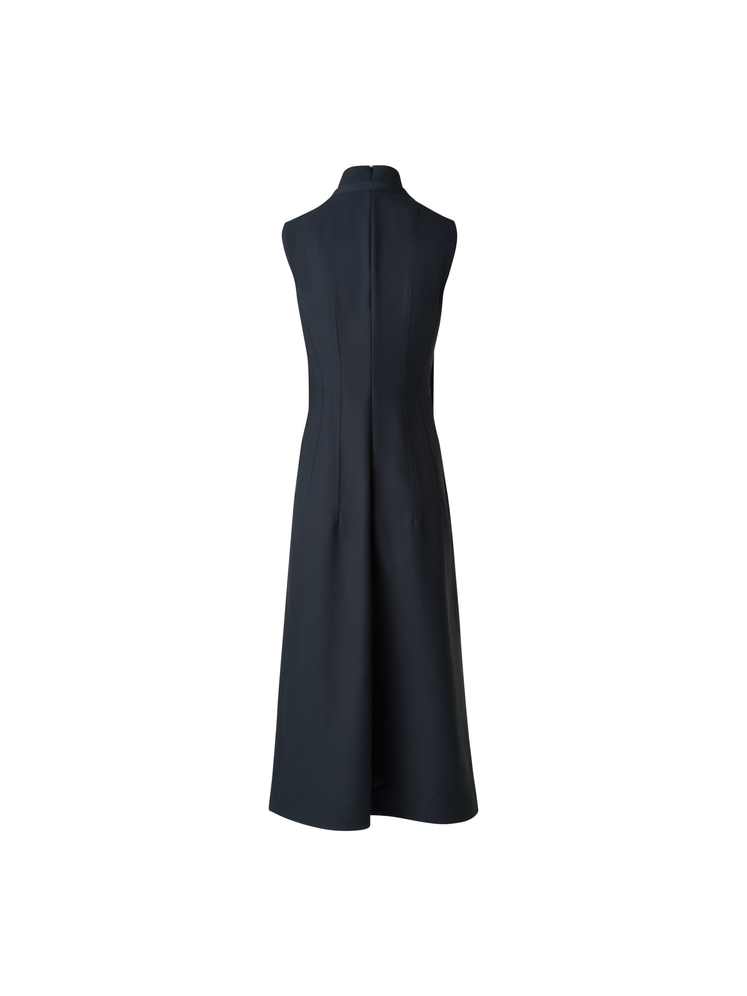 Designer Fit-and-Flare Midikleid aus Baumwolle - Schwarz