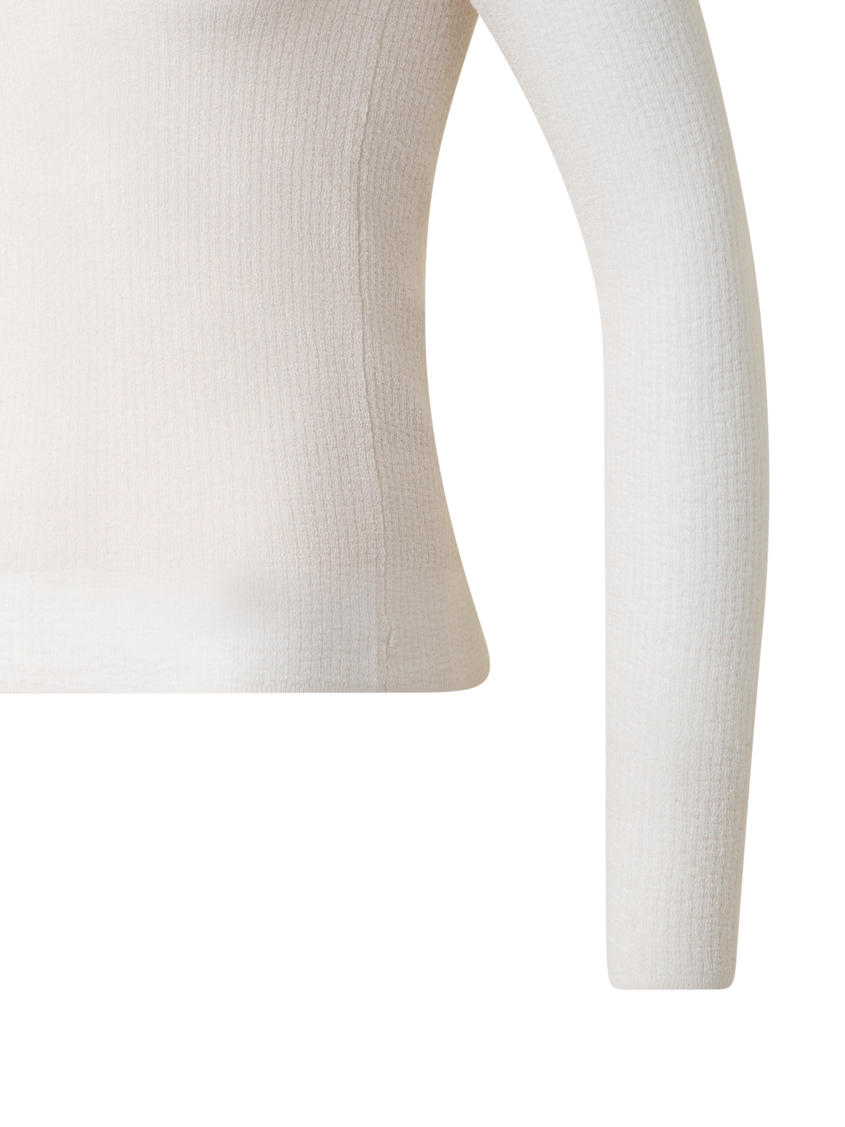 Designer Pullover aus halbtransparenter Baumwolle - Beige