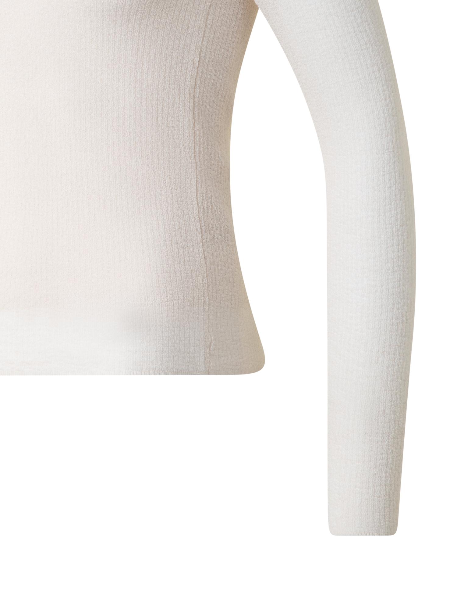 Designer Pullover aus halbtransparenter Baumwolle - Beige