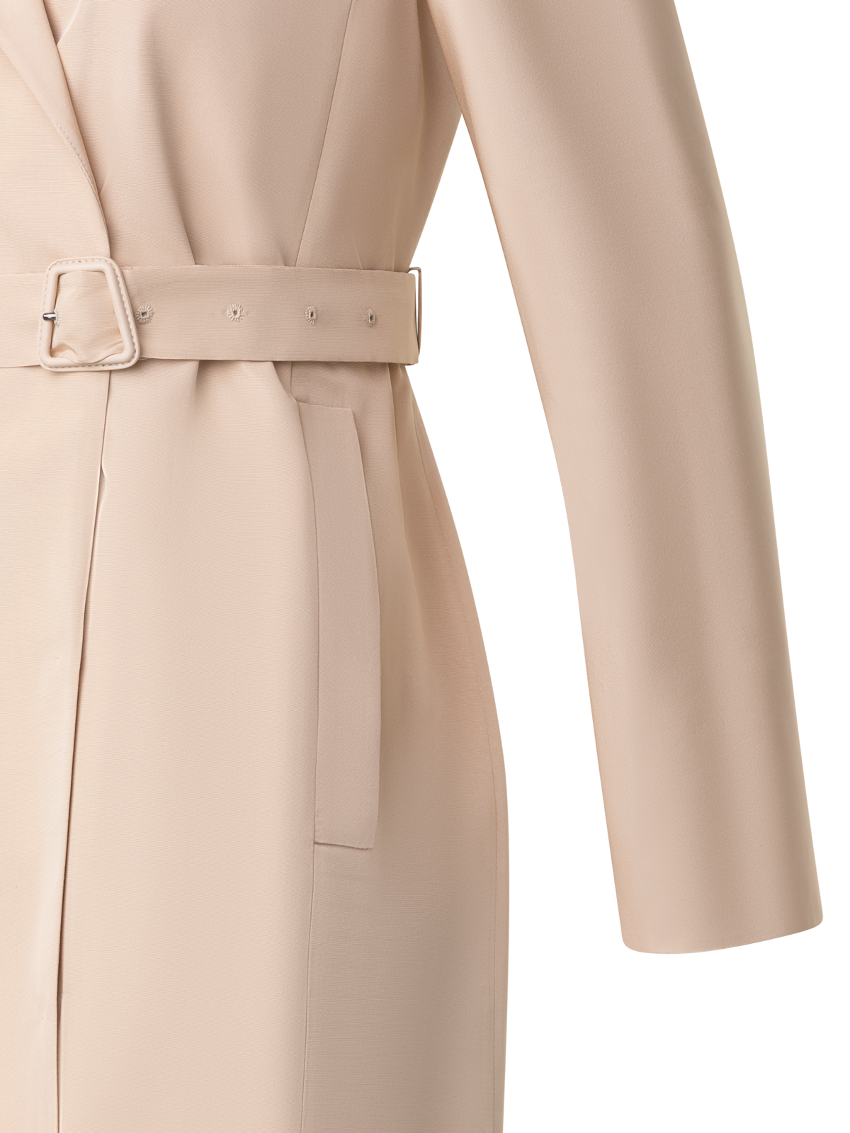 Designer Wasserabweisender Trenchcoat aus Seide - Beige
