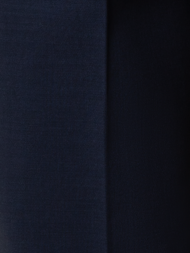 Designer Tapered Hose aus Woll-Doubleface - Dunkelblau - Blau