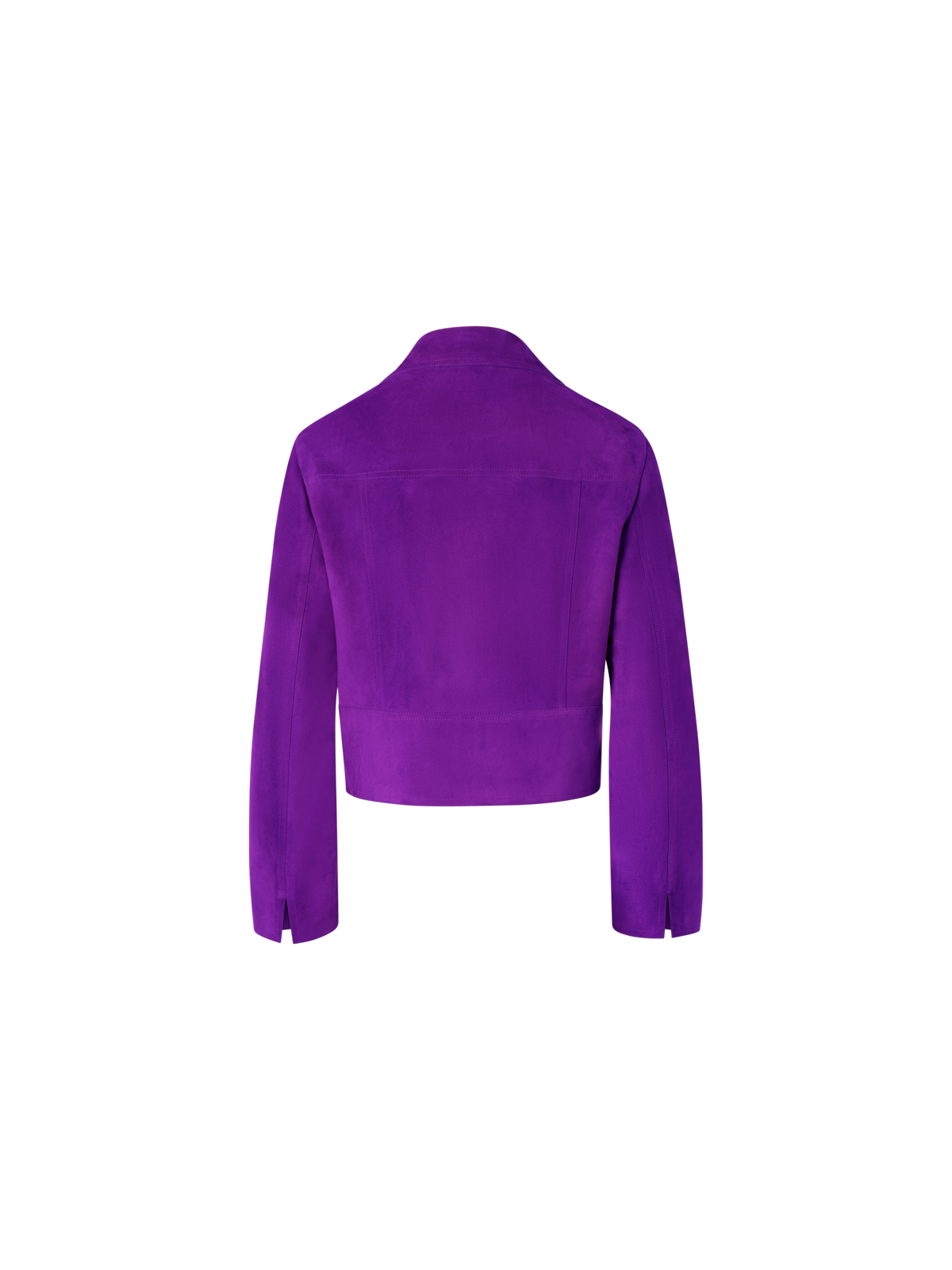 Designer Kurzjacke aus Wildleder - Violett