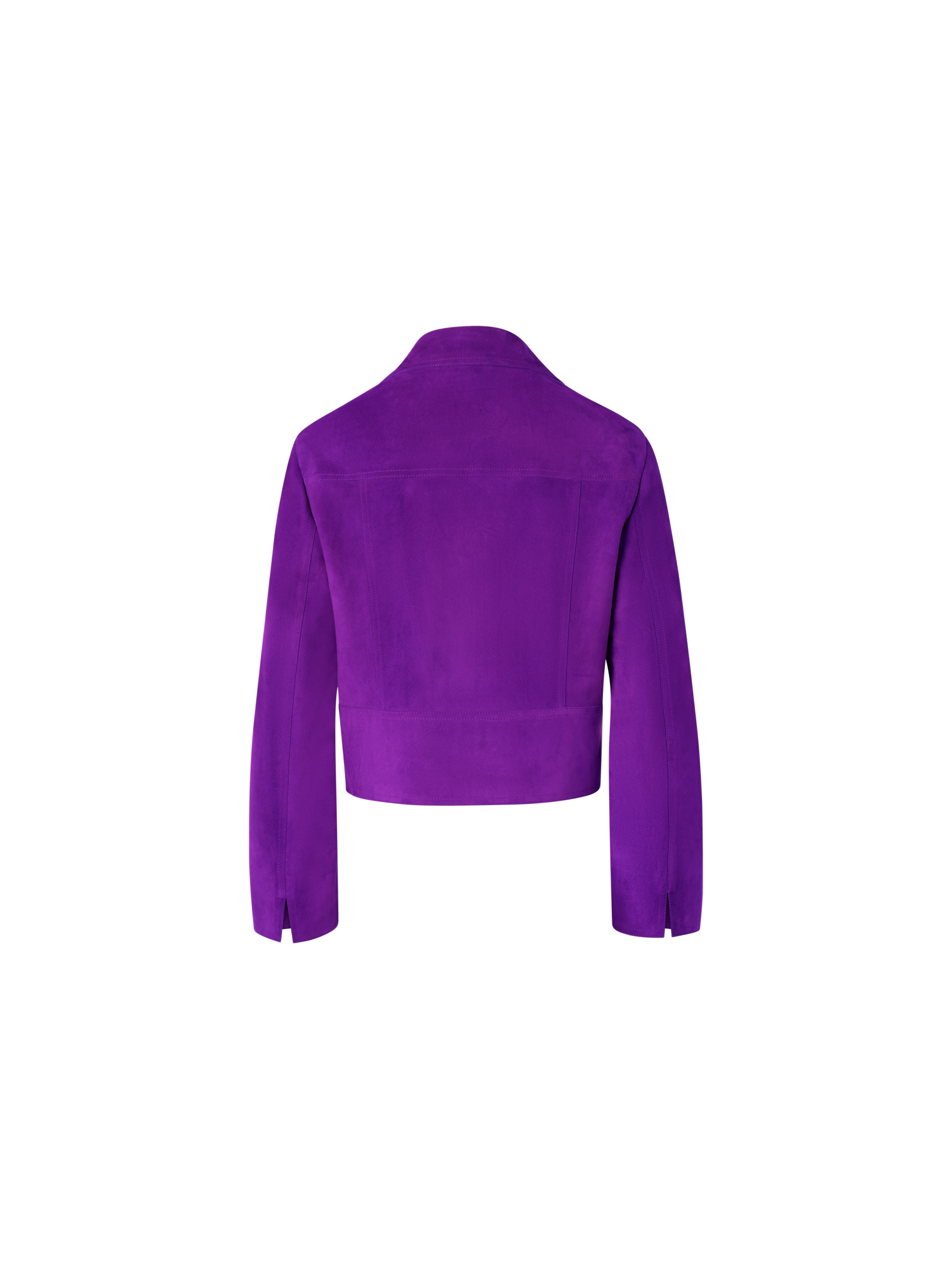 Designer Kurzjacke aus Wildleder - Violett