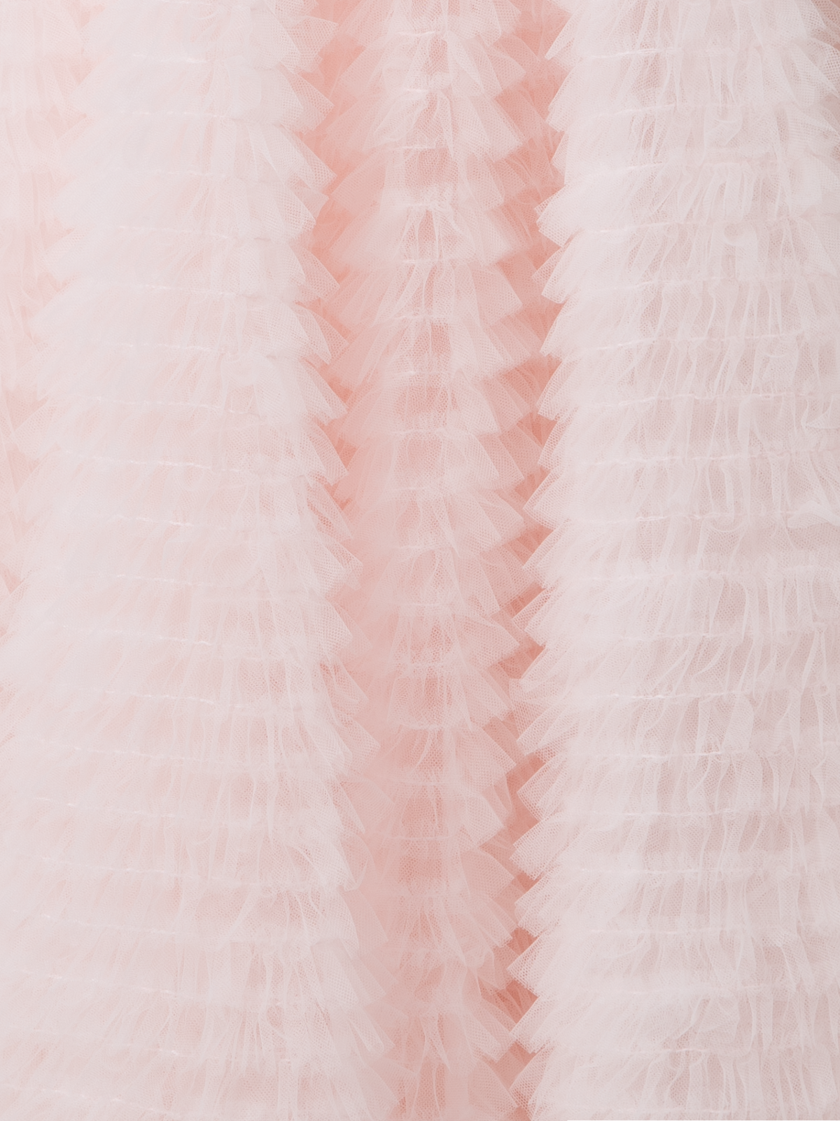 Designer Maxi-Tüll-Rüschenrock - Rosa