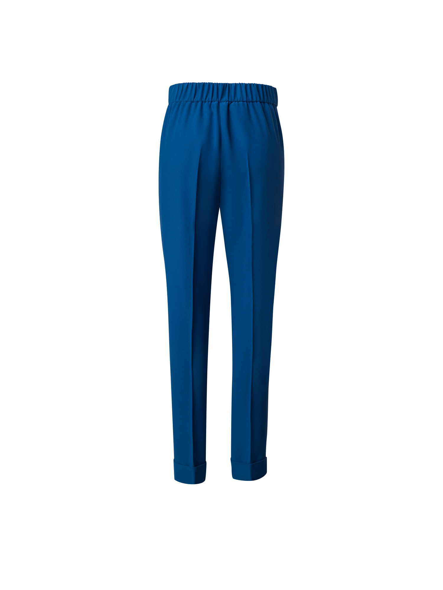 Designer Tapered Hose aus Crêpe - Blau