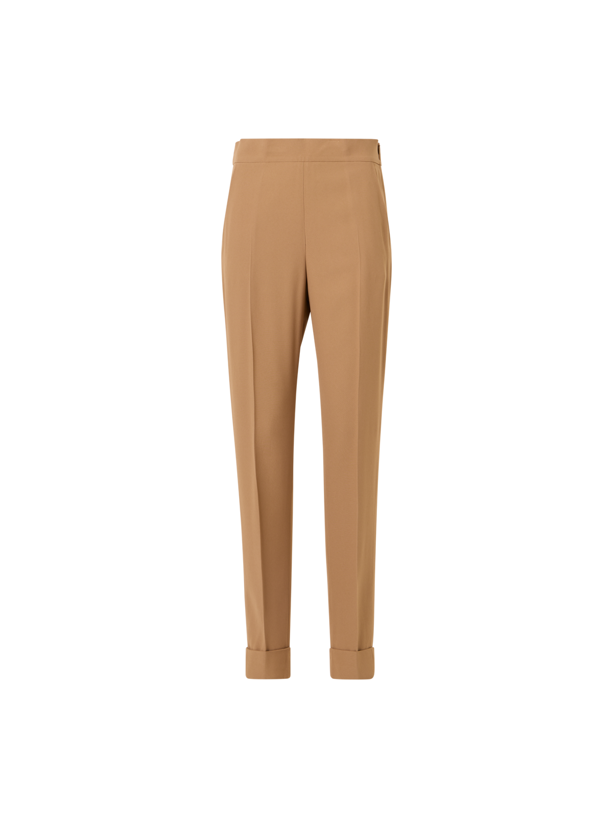 Designer Chris Tapered Hose aus Acetat-Viskose-Krepp - Braun