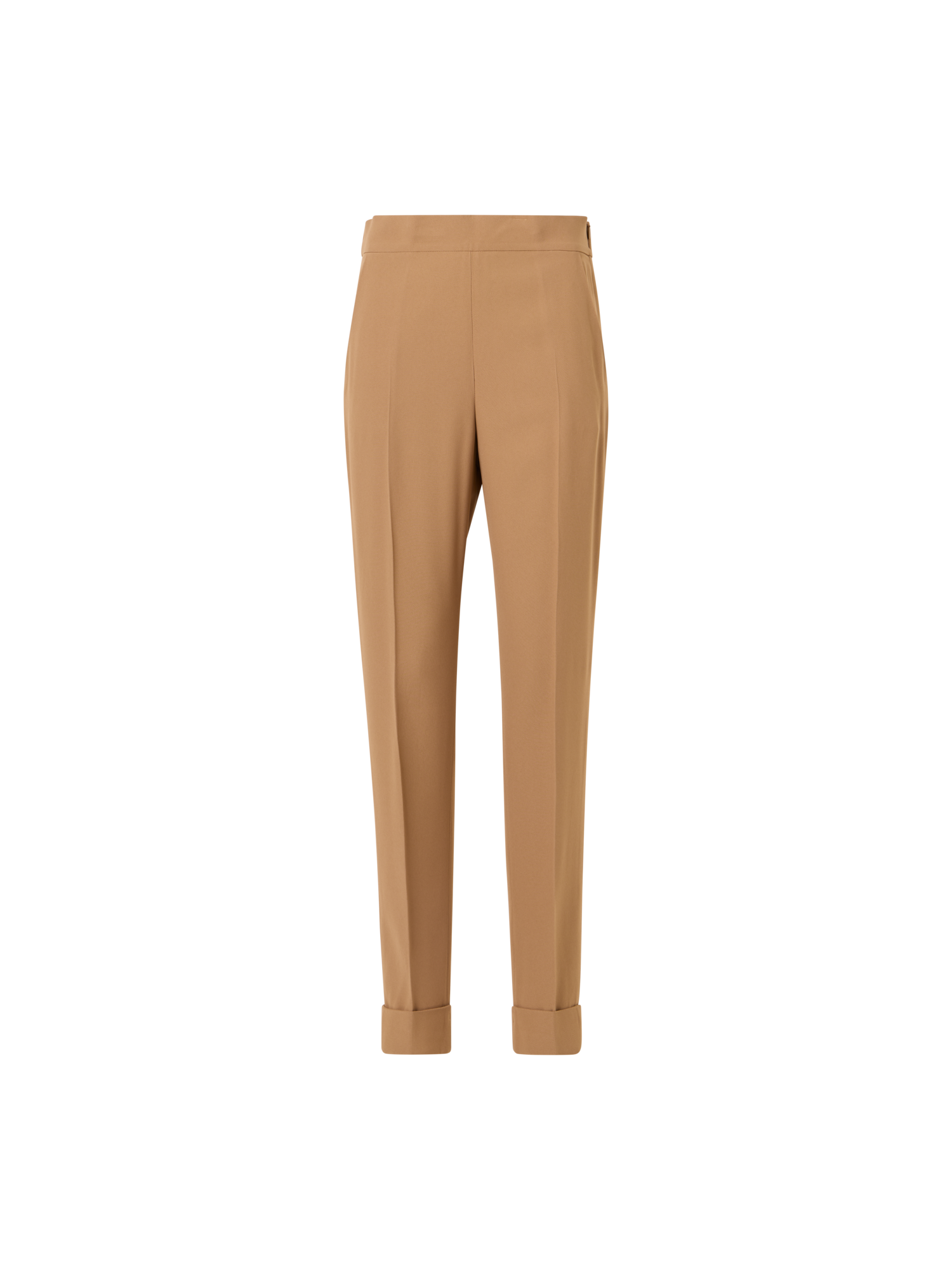 Designer Chris Tapered Hose aus Acetat-Viskose-Krepp - Braun