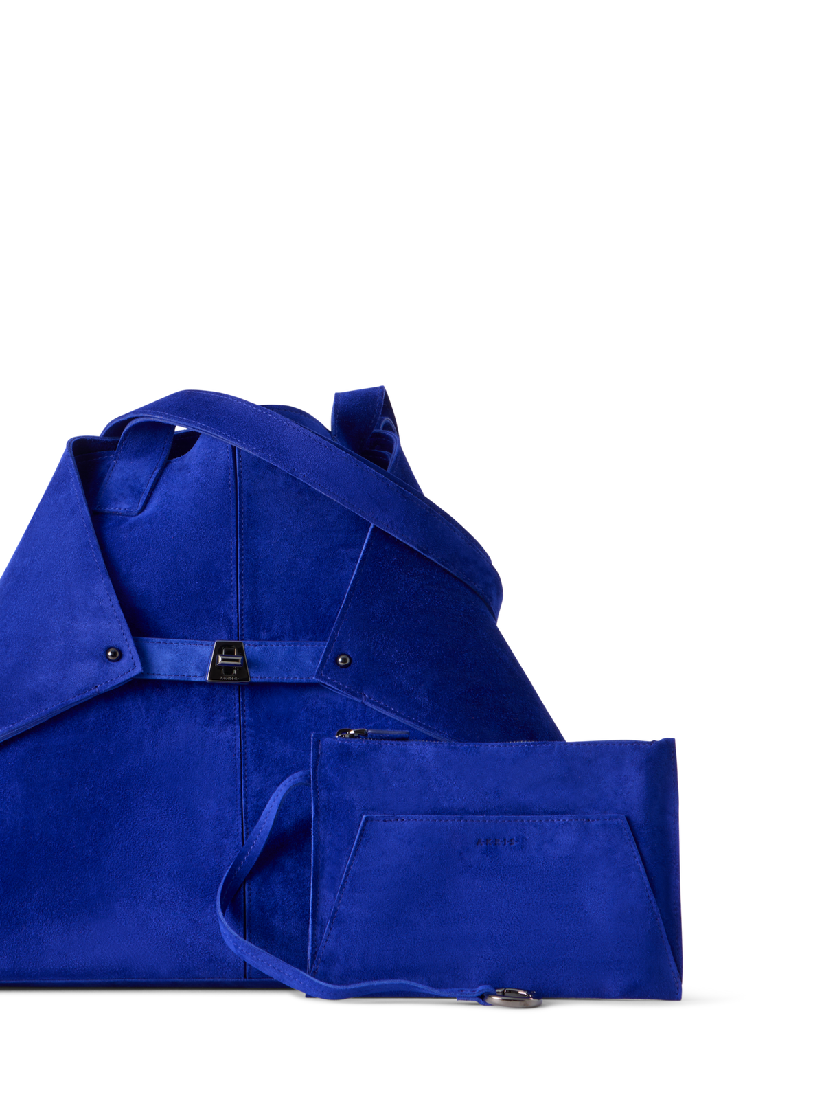 Designer Ai Medium Shoulder Tote Bag - Blau