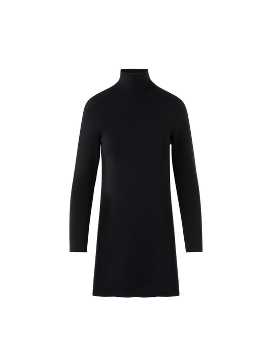 Designer Kaschmir Seide Milano Strick Tunika - Schwarz