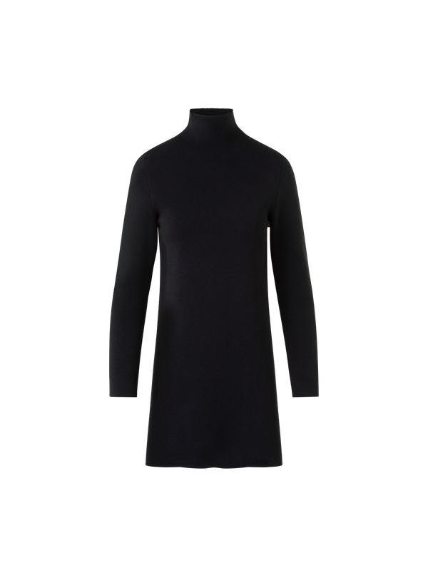 Designer Kaschmir Seide Milano Strick Tunika - Schwarz