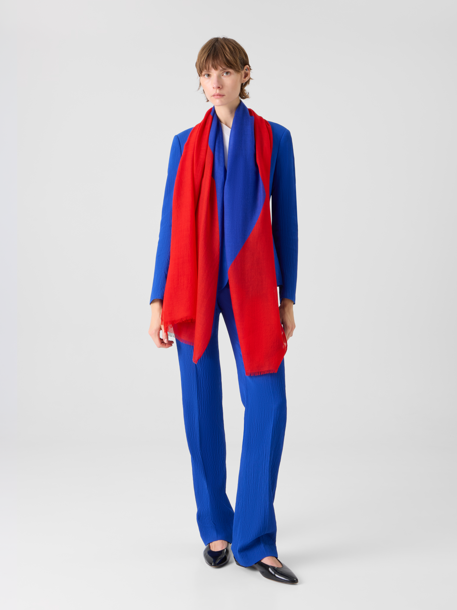 Designer Kaschmirschal mit High-Plains-Druck - Bunt