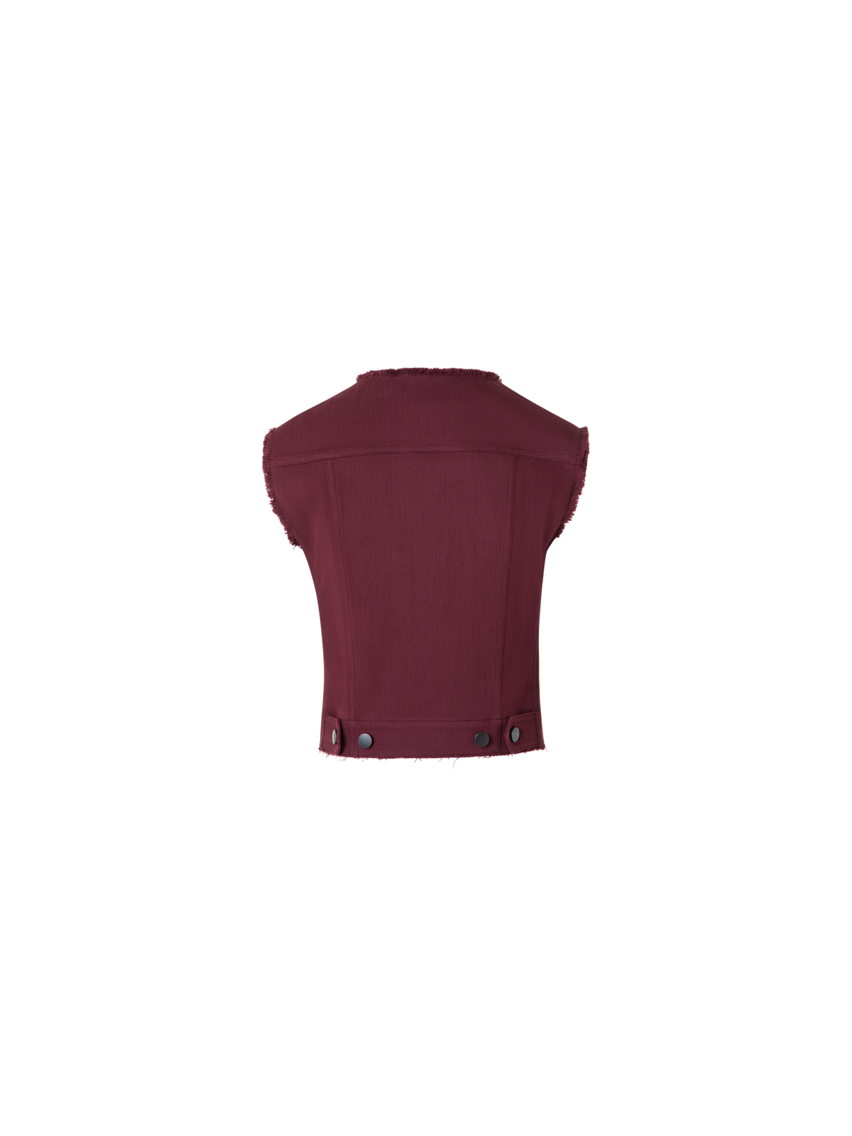 Designer Gilet aus Baumwoll-Denim - Violett - Rot