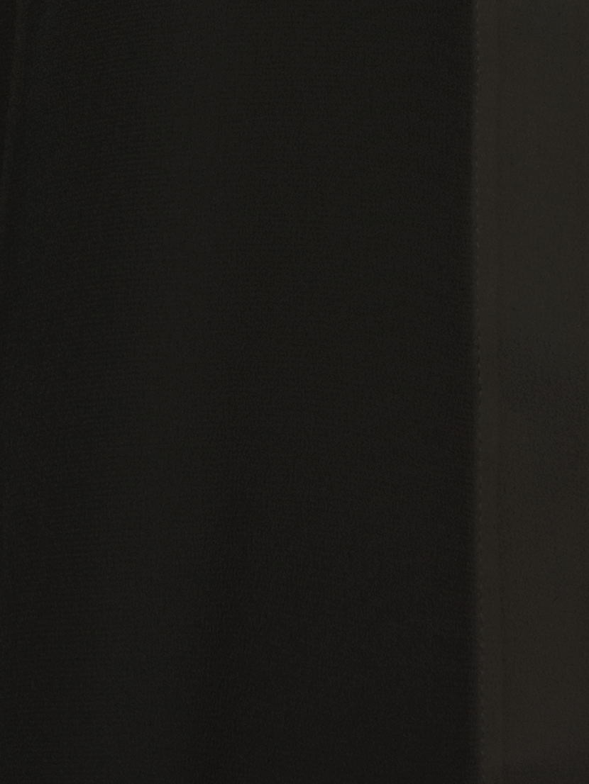 Designer Seidenbluse mit Stehkragen - Schwarz