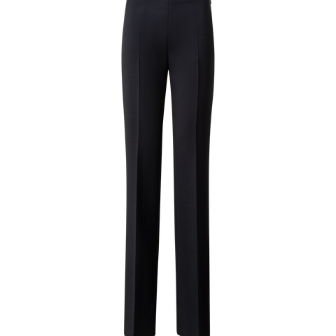 Gerade Hose aus Woll-Doubleface