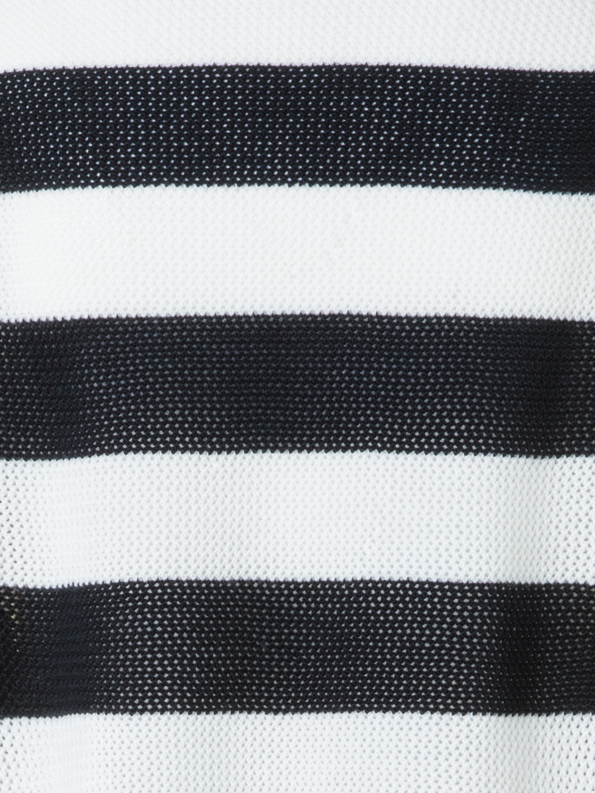 Designer Gestreifter Cool Wool Mesh Pullover - Schwarz - Bunt - Ecru - Weiss