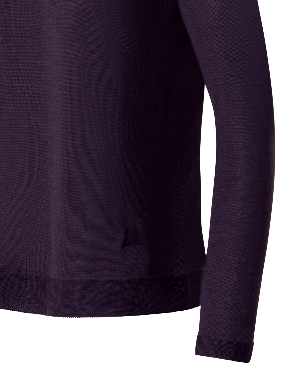 Designer Nahtloser Pullover aus Kaschmir und Seide - Violett