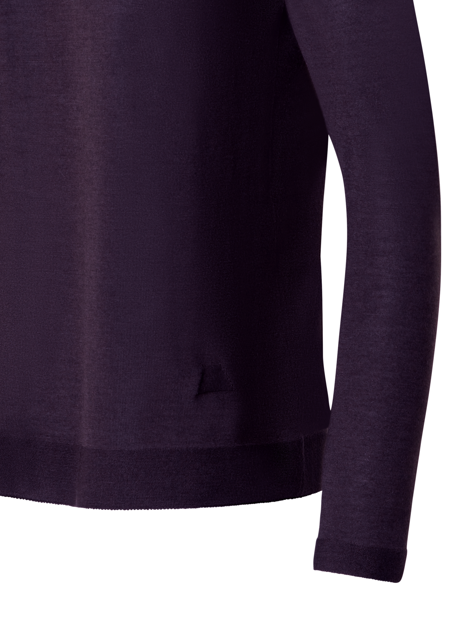 Designer Nahtloser Pullover aus Kaschmir und Seide - Violett