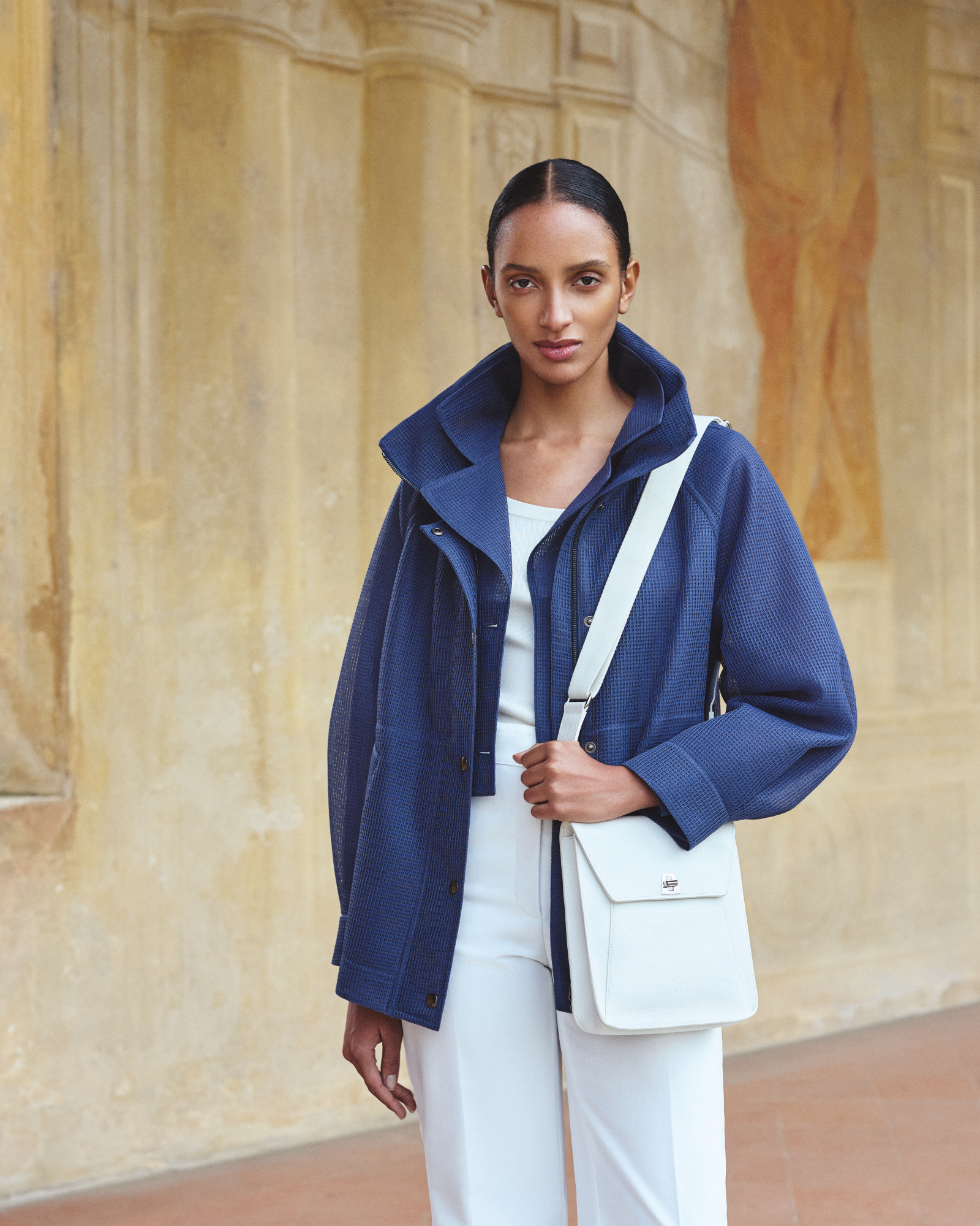 Designer Wasserabweisender Oversize-Parka - Blau 