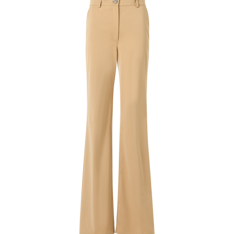 Celia Bootcut Hose aus Baumwoll-Gabardine