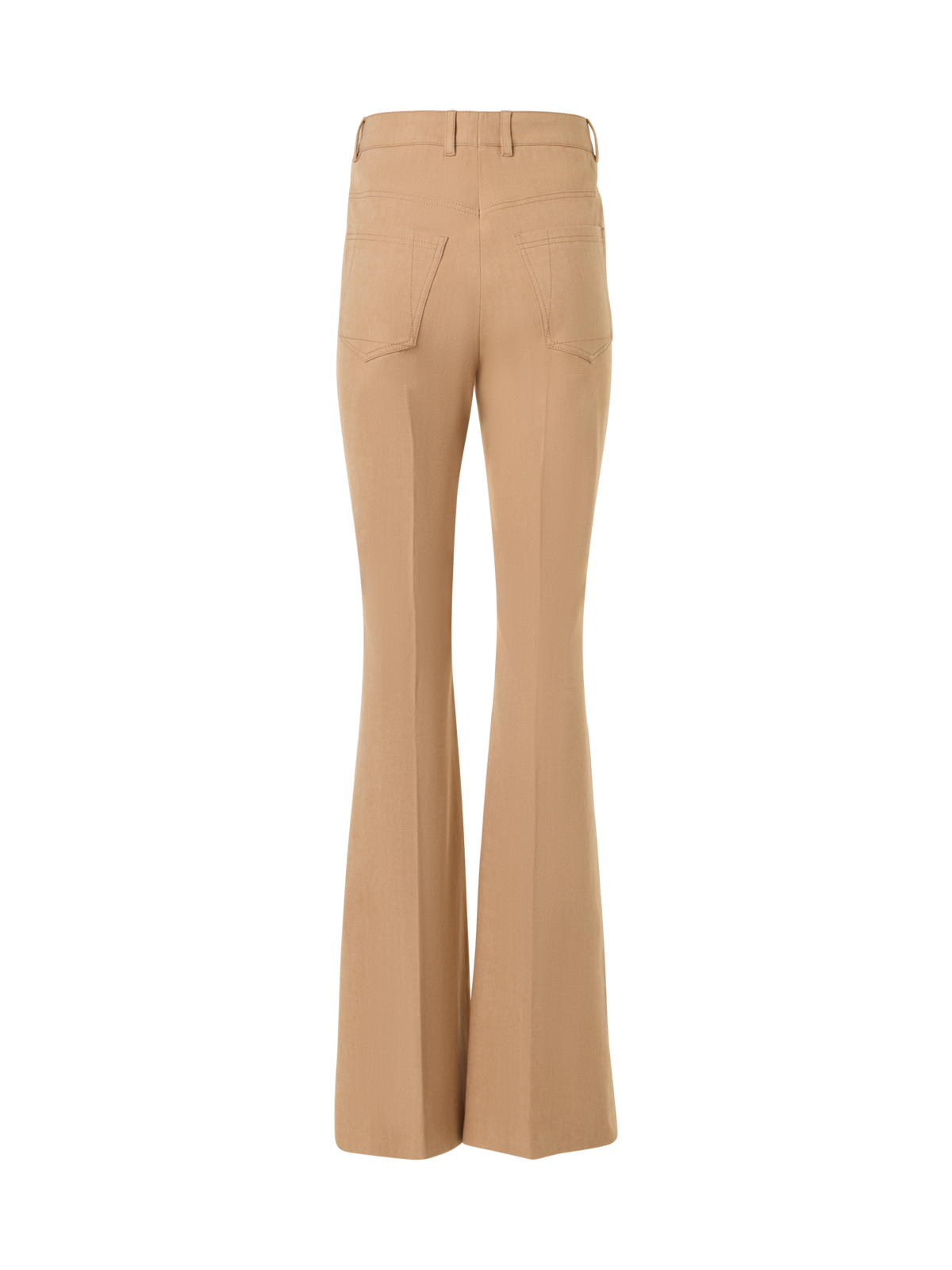 Designer Farid Bootcut Hose aus Stretch-Baumwoll-Denim - Beige