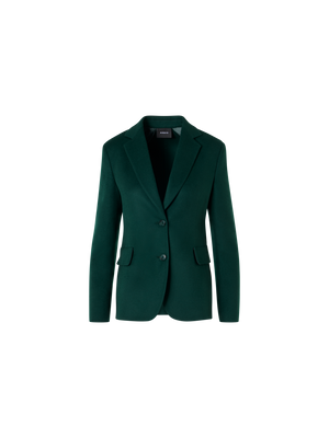 Designer Taillierte Jacke aus Kaschmir-Double-Face - Grün