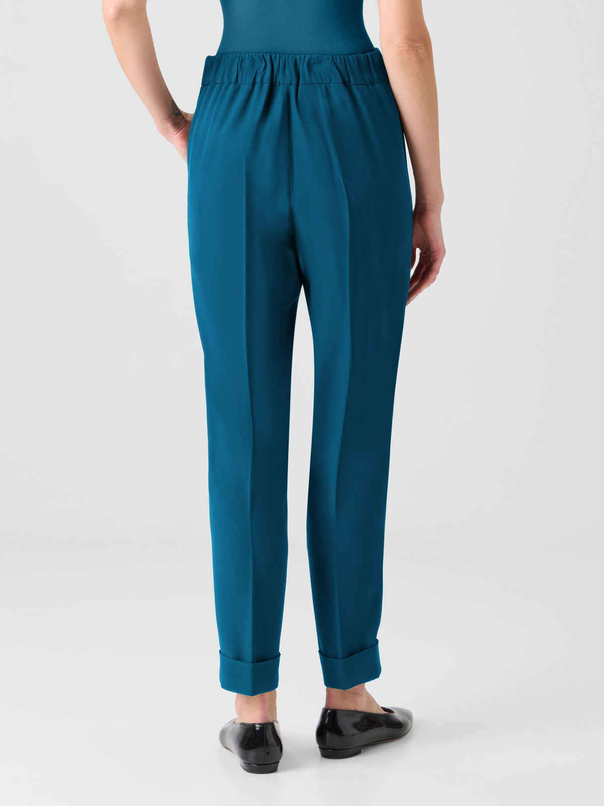 Designer Chris tapered Hose mit elastischem Bund - Grün #editorial