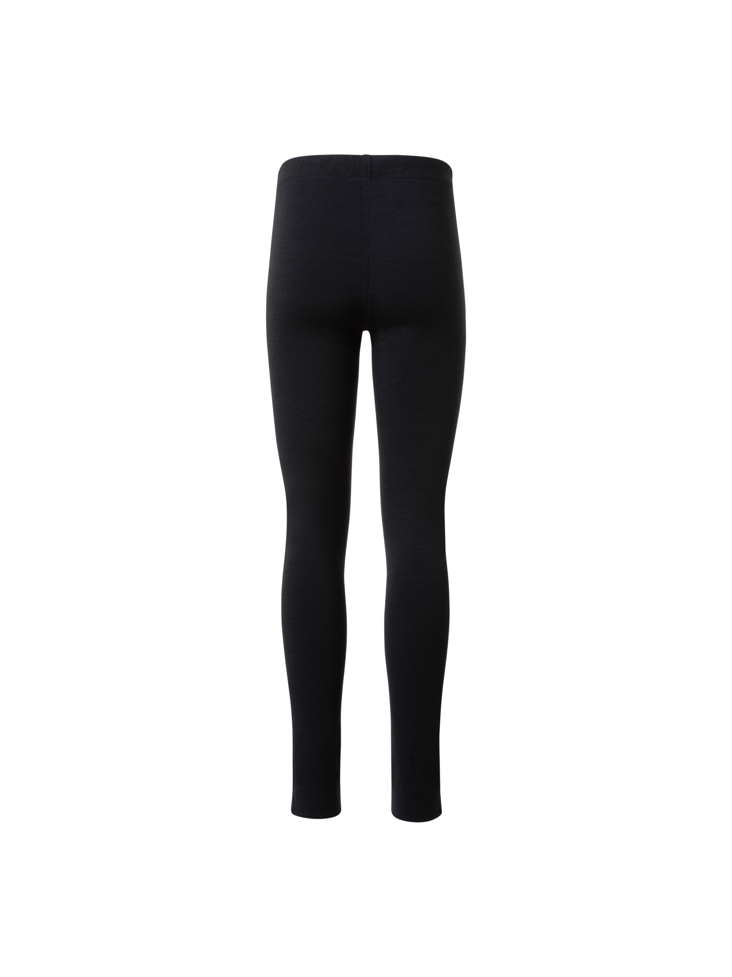Designer Woll-Baumwoll Scuba Leggings - Schwarz