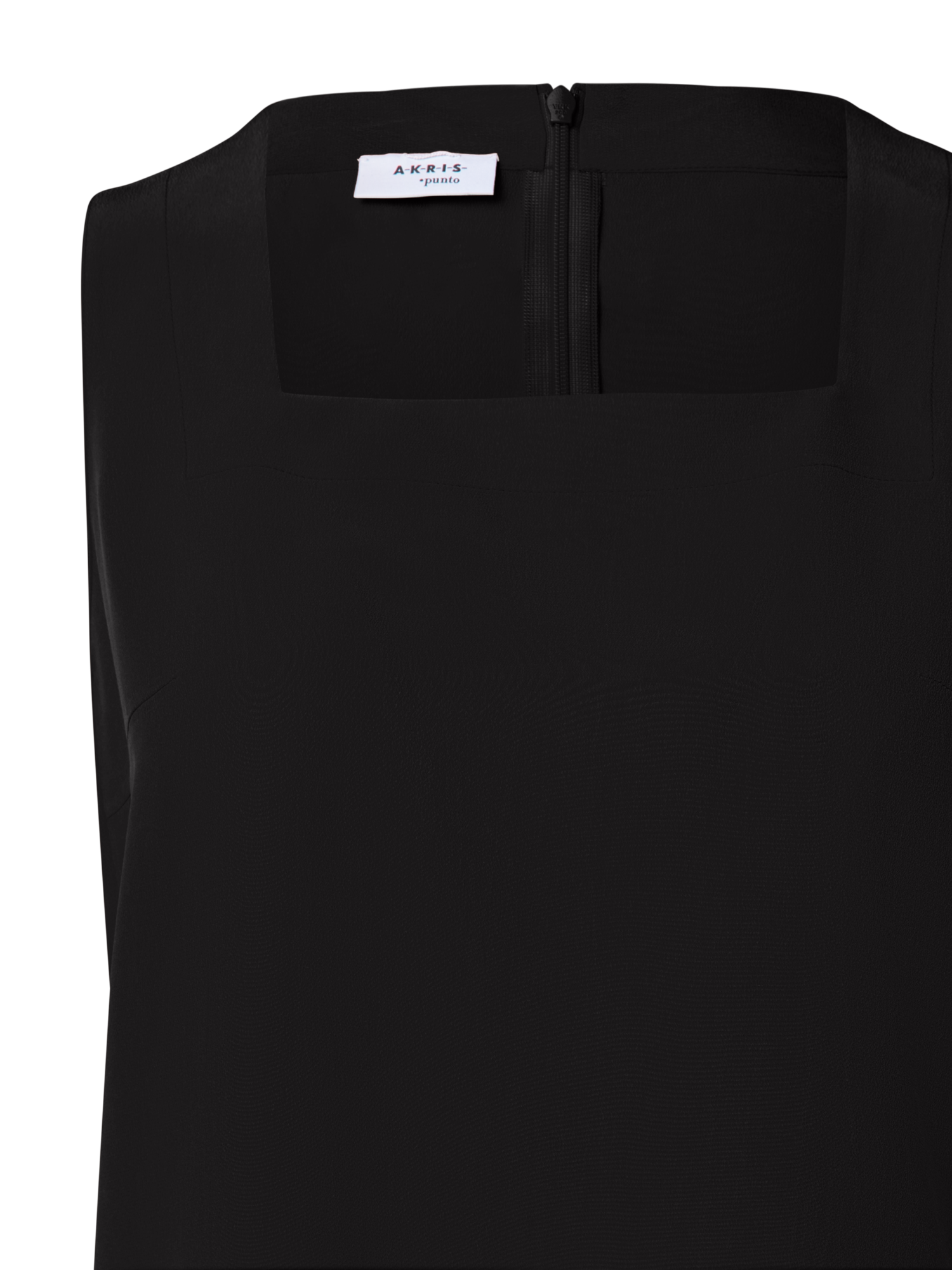 Designer Bluse aus Crêpe de Chine - Schwarz