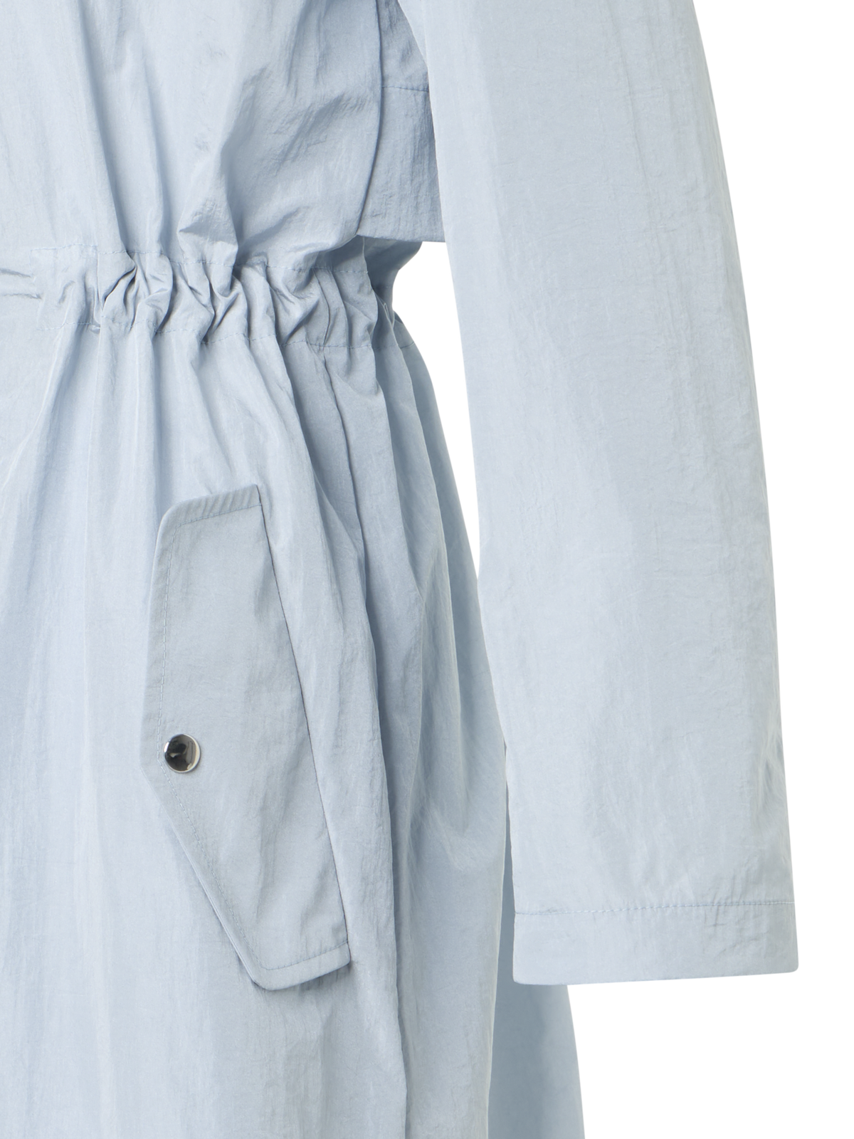 Designer Wasserabweisender leichter Midi-Parka - Blau