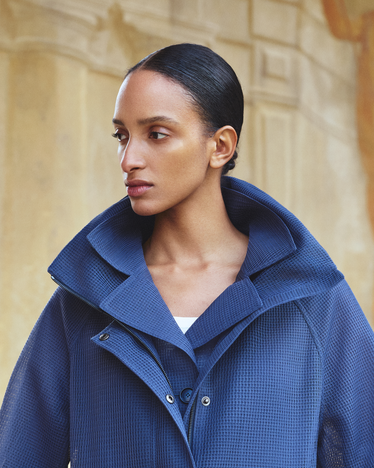 Designer Wasserabweisender Oversize-Parka - Blau #editorial
