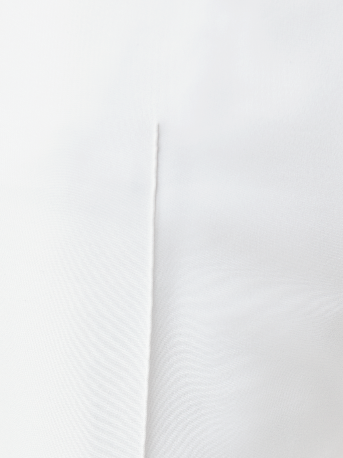 Designer Slim Hose aus Baumwoll-Techno-Stretch - Ecru - Weiss