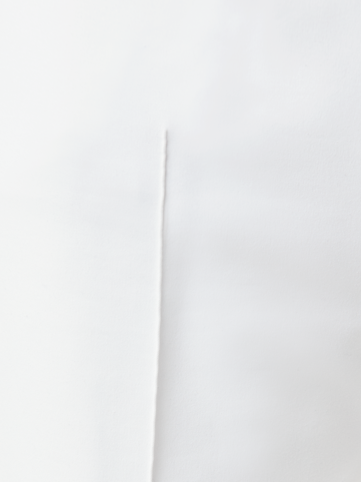 Designer Slim Hose aus Baumwoll-Techno-Stretch - Ecru - Weiss