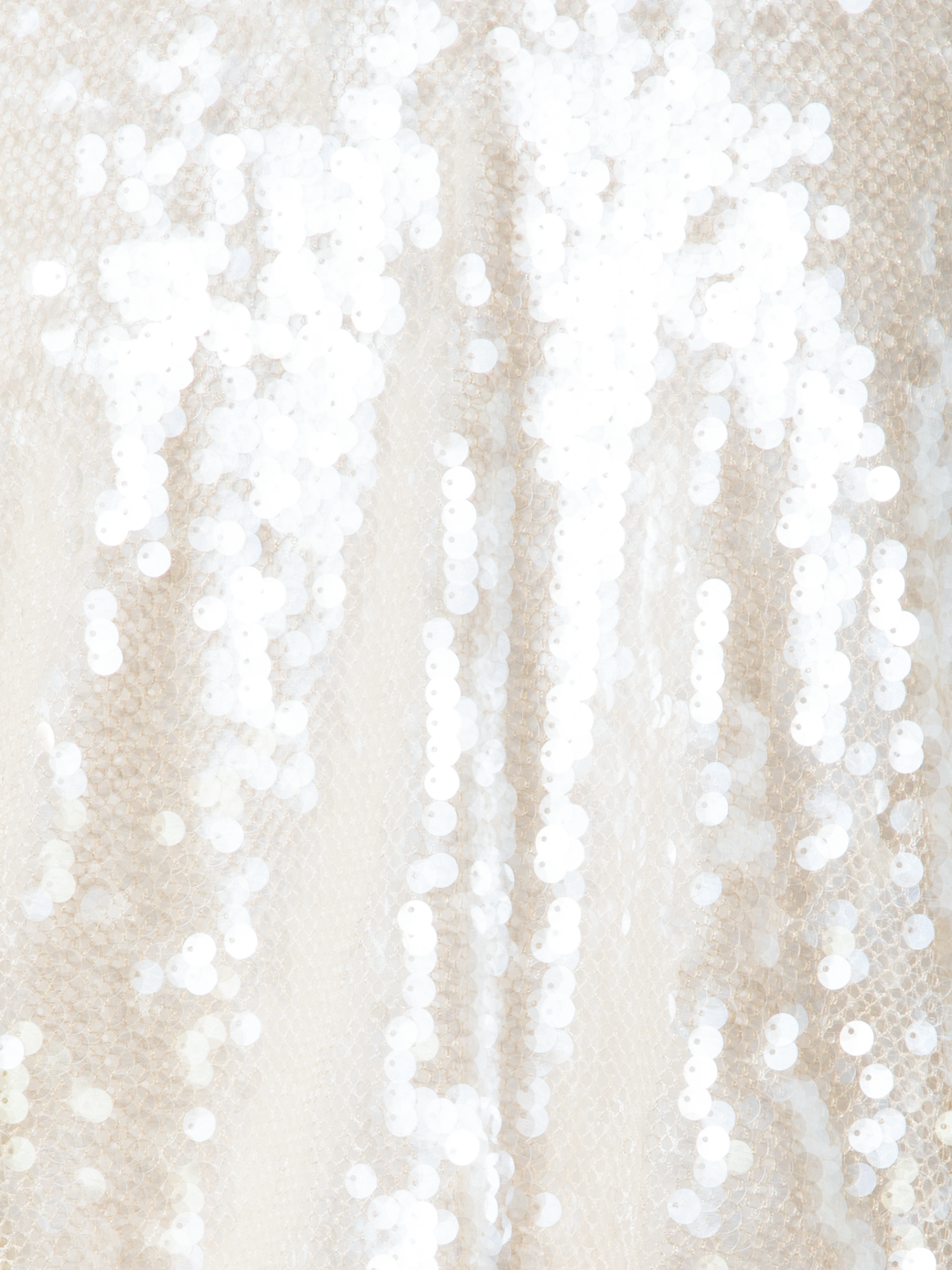 Designer Pailletten-Bomberjacke - Ecru - Beige - Weiss