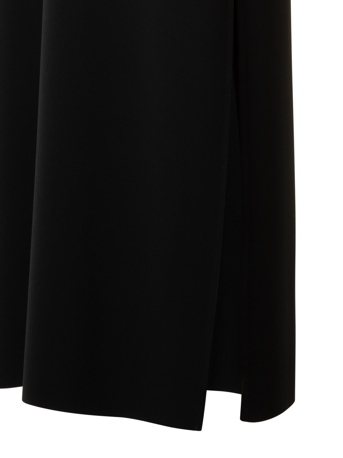 Designer Laser-Cut-Midikleid mit Off-Shoulder-Drapierung - Schwarz