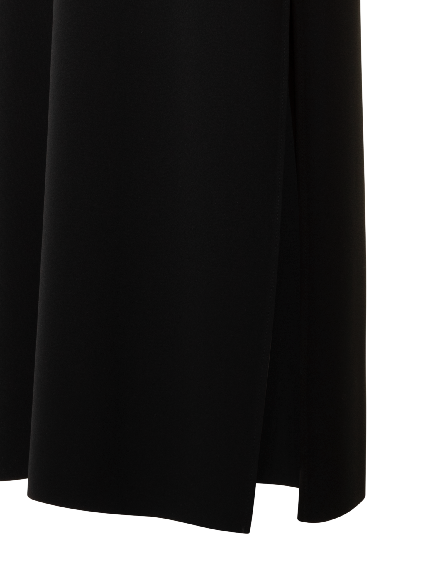 Designer Laser-Cut-Midikleid mit Off-Shoulder-Drapierung - Schwarz