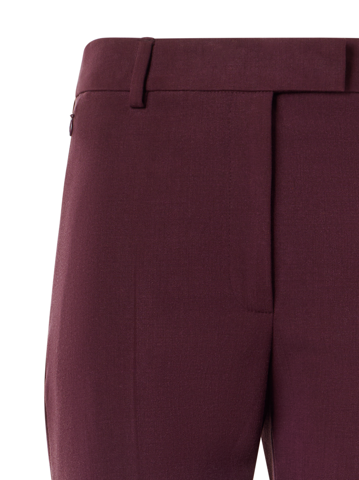 Designer Verkürzte Bootcut Hose - Rot