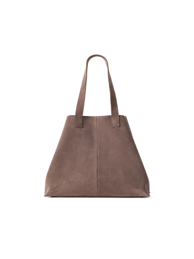 Designer Ai Medium Shoulder Tote Bag - Braun