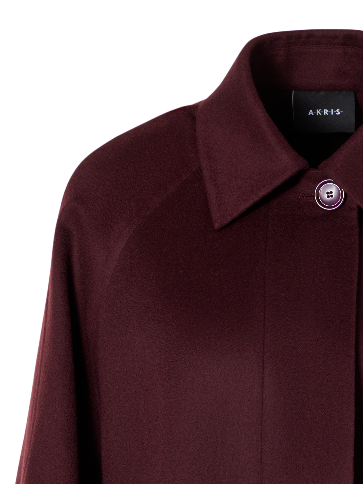 Designer Kurze A-Linien-Jacke aus Kaschmir-Double-Face - Rot