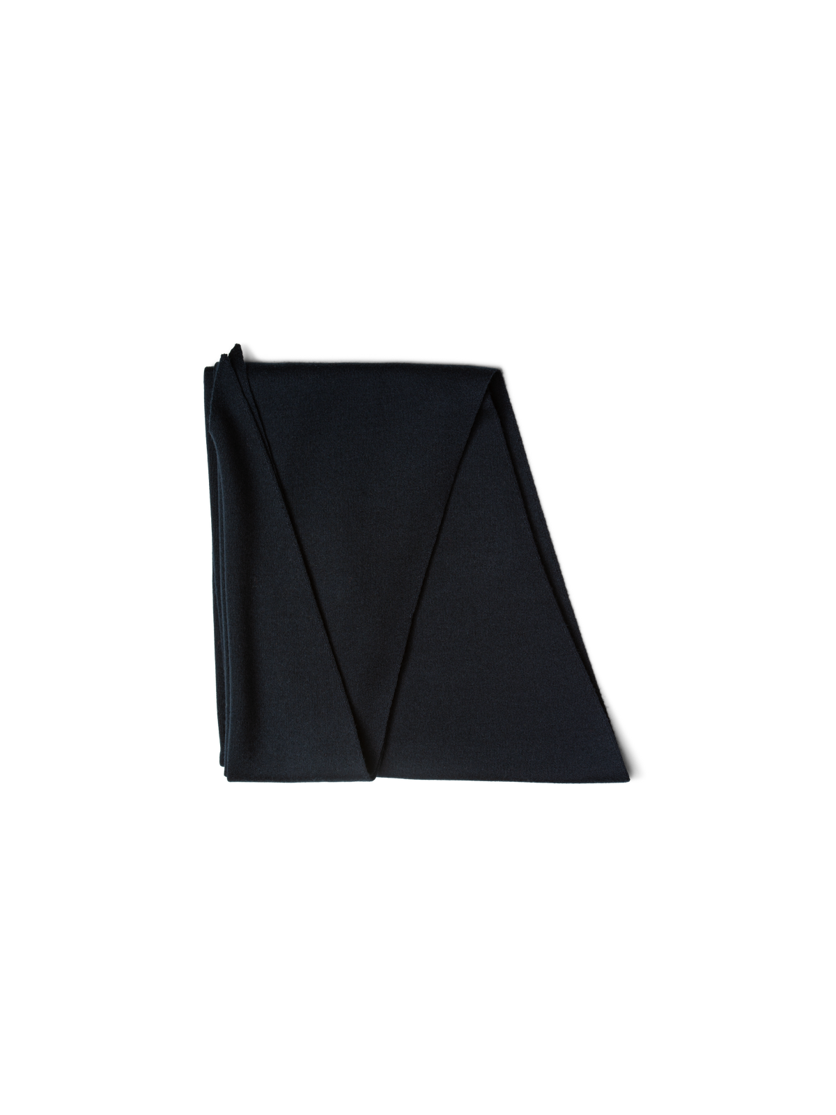 Designer Trapezförmiger Schal aus Kaschmir und Seide - Dunkelblau - Blau