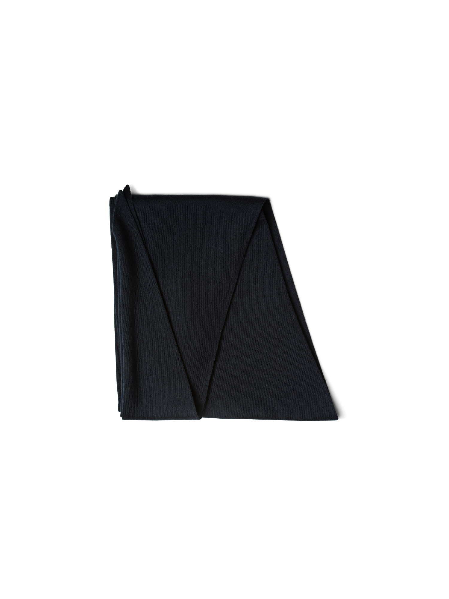 Designer Trapezförmiger Schal aus Kaschmir und Seide - Dunkelblau - Blau