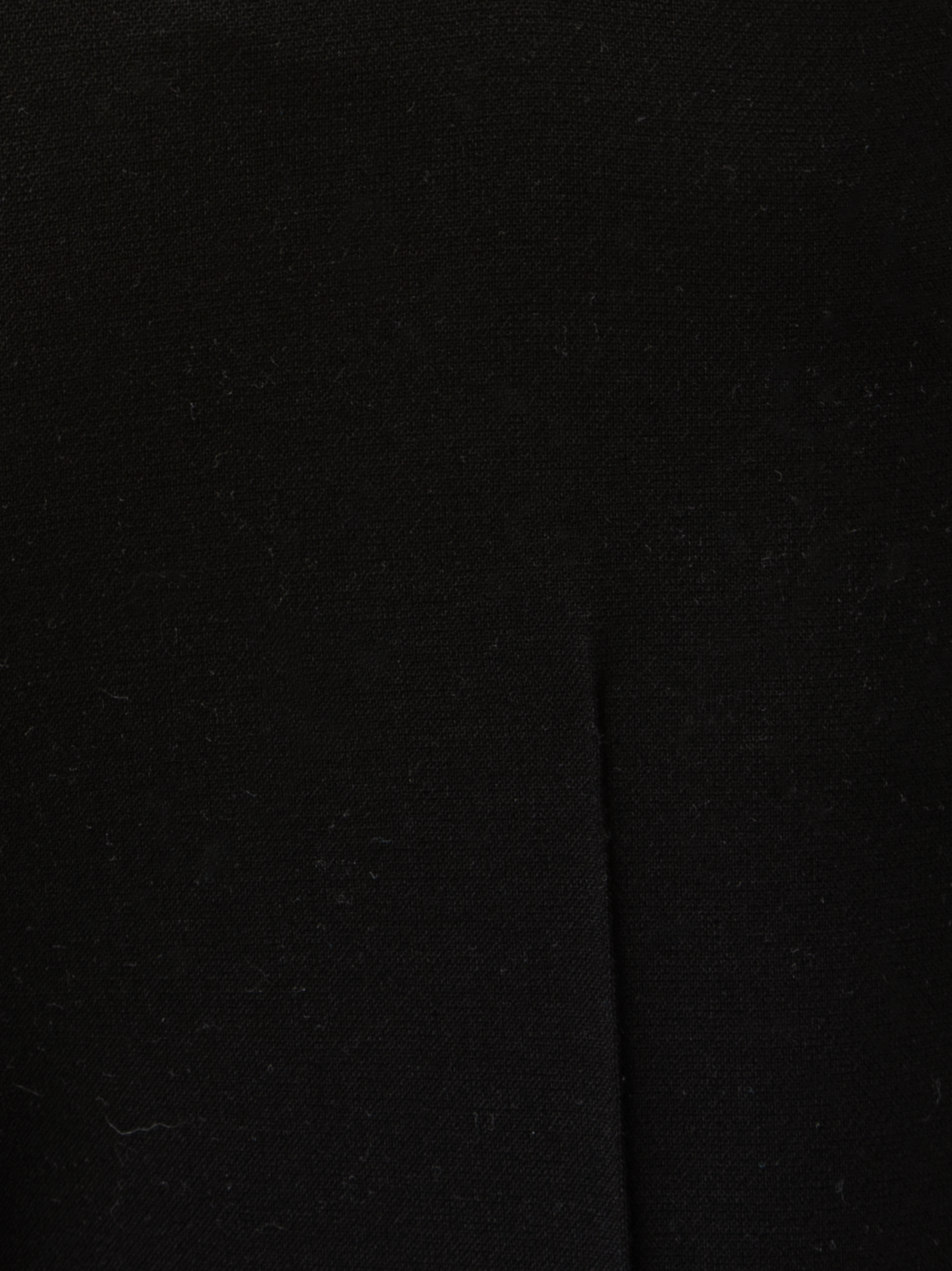 Designer Gerade Hose aus Woll - Schwarz