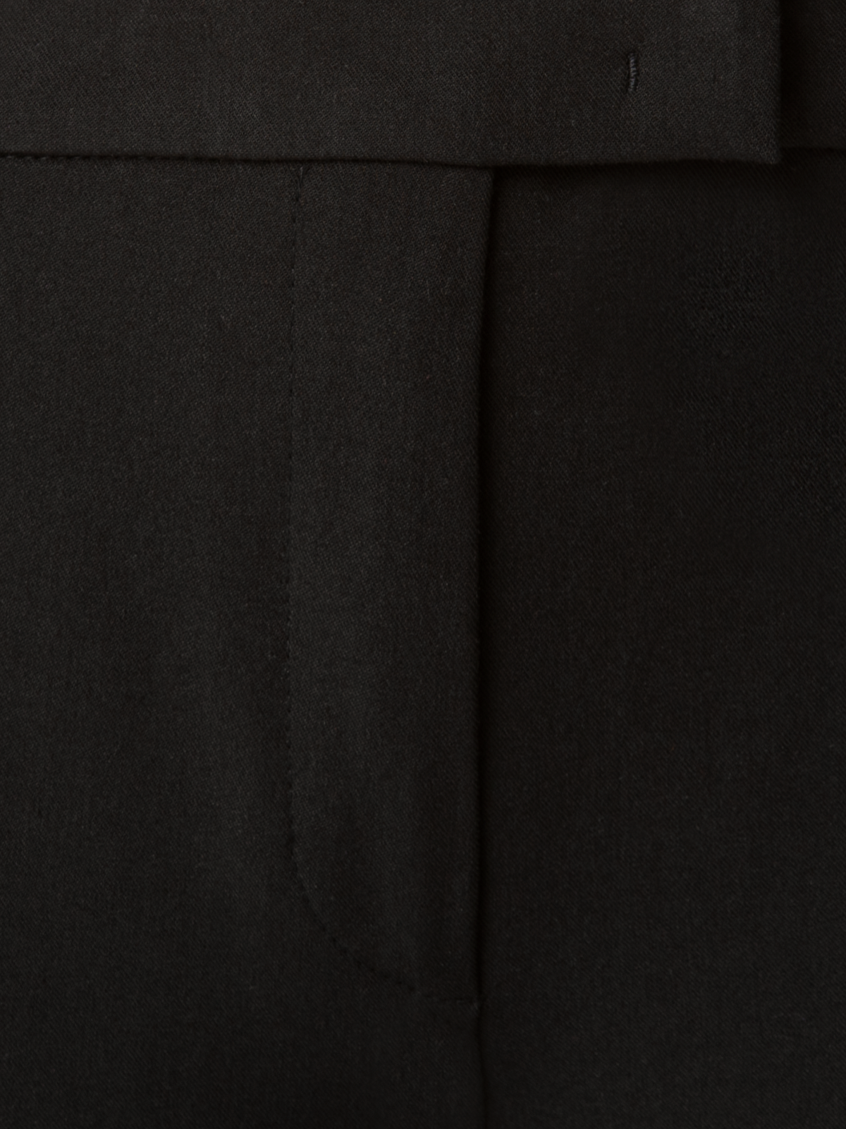 Designer Cropped Slim-Fit Hose aus Baumwolle - Schwarz