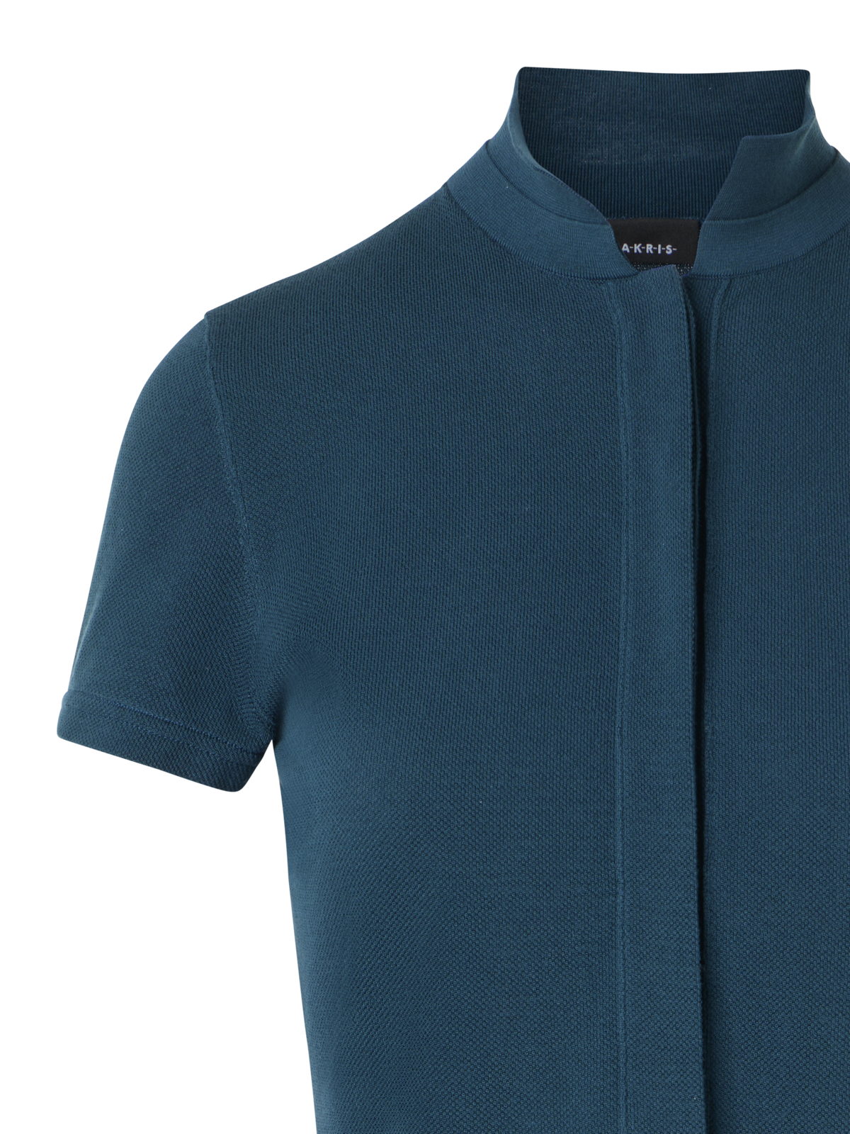 Designer Tailliertes Poloshirt aus Baumwoll-Piqué - Grün