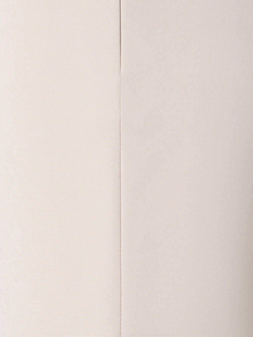 Designer Slim Hose aus Stretch-Seide - Beige